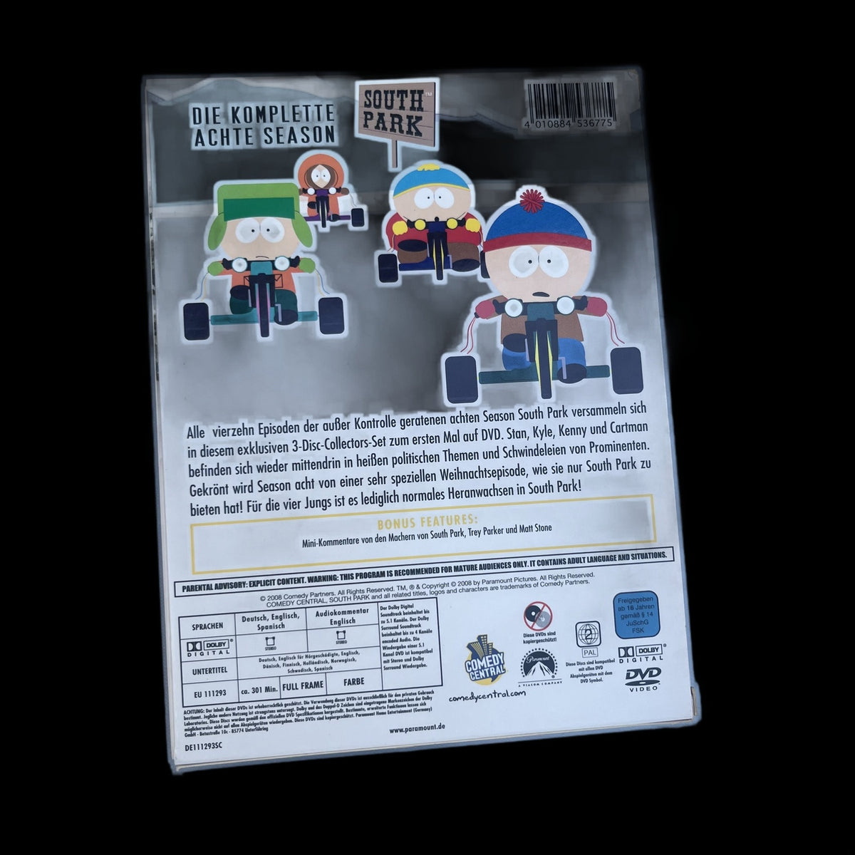 South Park - Staffel 8 - 3-Disc-Collector-Set - Digipack-Optik - Komödie - DVD