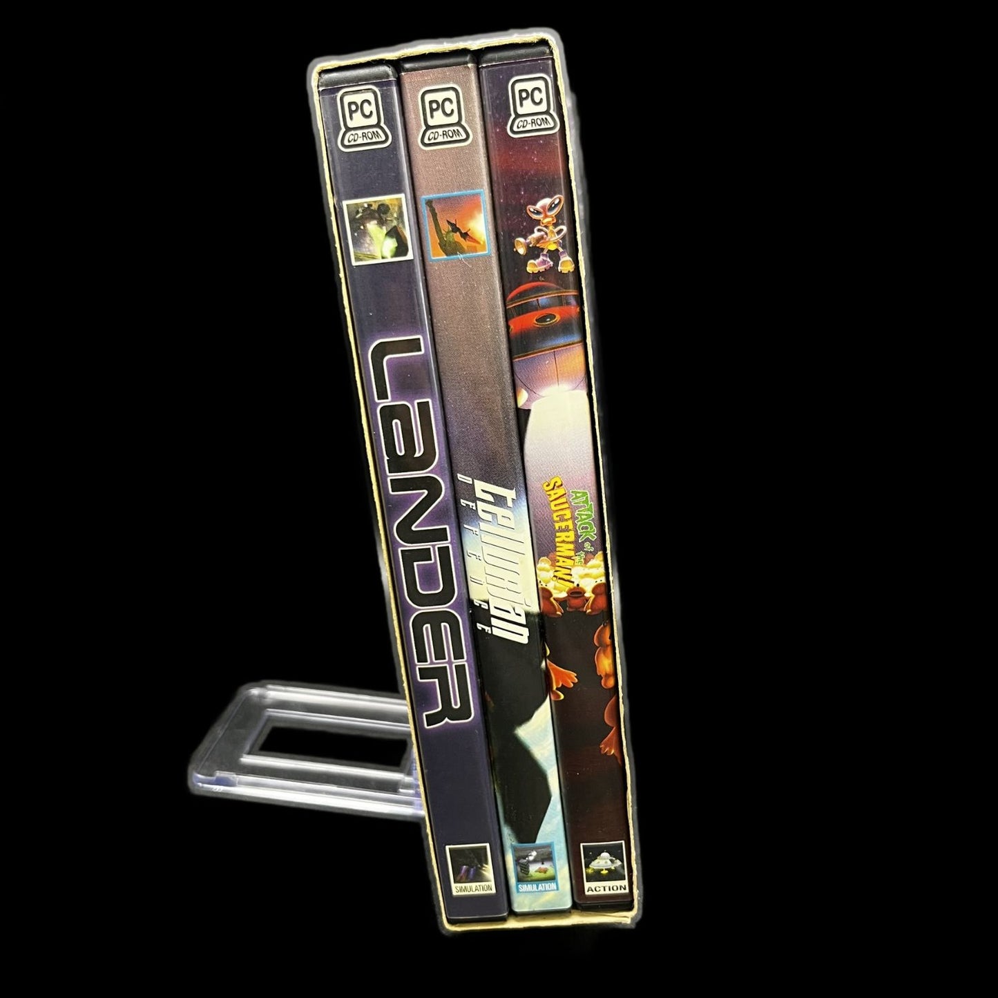 Space Control - Spiele Sammlung mit 3 Spielen - PC CD-ROM - Guter Zustand