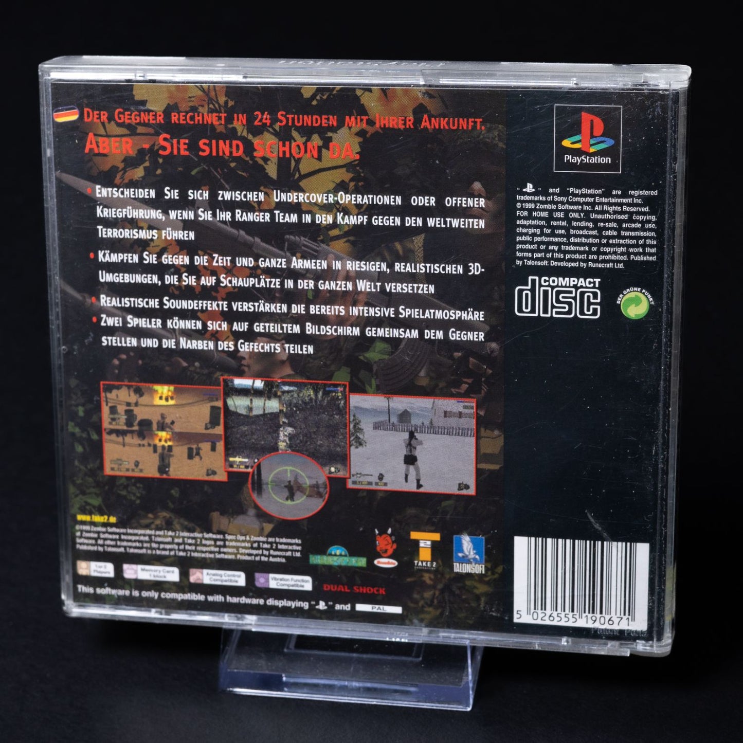 Spec Ops: Stealth Patrol - Playsation 1 PS1 - CiB Komplett - Deutsch - Gebraucht