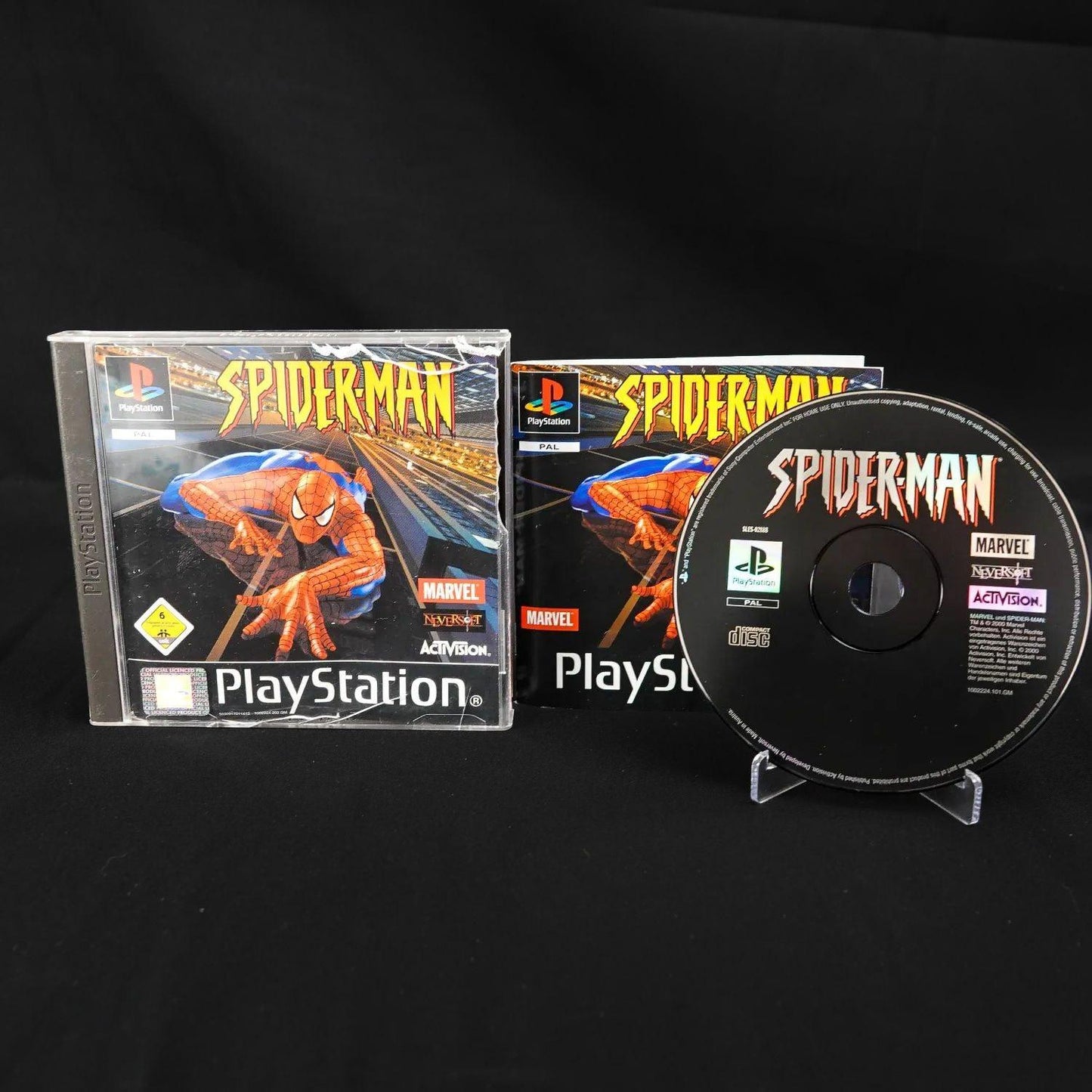 spider-man-playstation-1-ps1-spiel-cib-mit-anleitung-case-beschaedigt-pal-2 - Utopia Collectibles