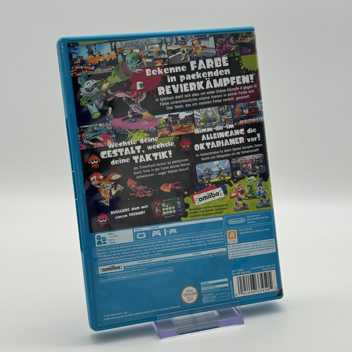 Splatoon - Nintendo Wii U Spiel - CiB - PAL - Deutsch - Zustand Sehr Gut