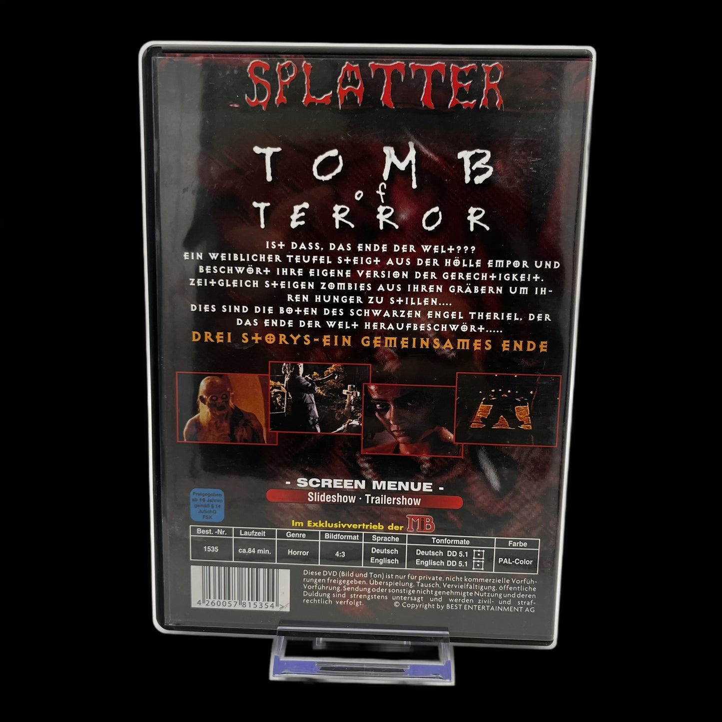 SPLATTER Tomb of Terror - Neue Version - Horror - DVD - Gebraucht
