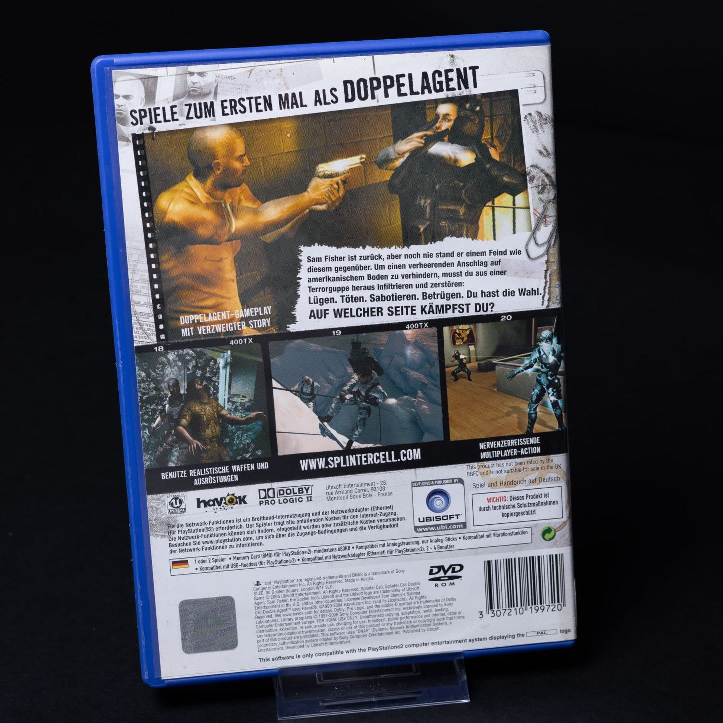 Splinter Cell Double Agent  - Playstation 2 PS2 - CiB - PAL Deutsch - Gebraucht