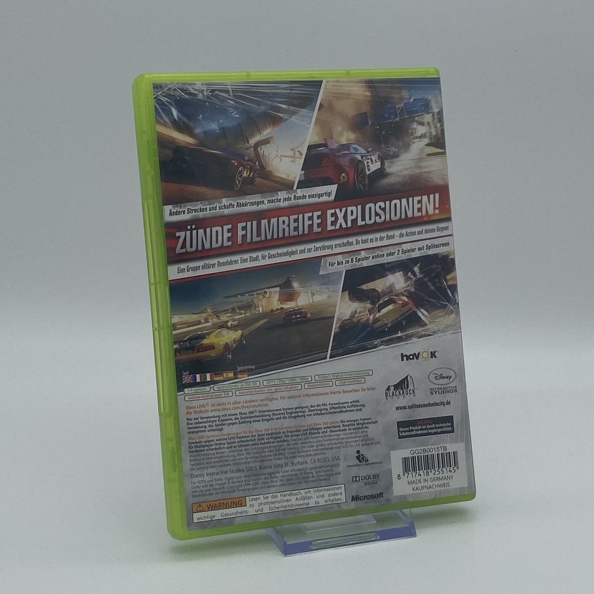 Split/Second Velocity - Xbox 360 Spiel - CiB - PAL - Deutsch - Zustand Sehr Gut