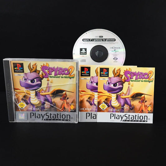 spyro-2-gateway-to-glimmer-playsation-ps1-platinum-cib-deutsch-gebraucht-2 - Utopia Collectibles