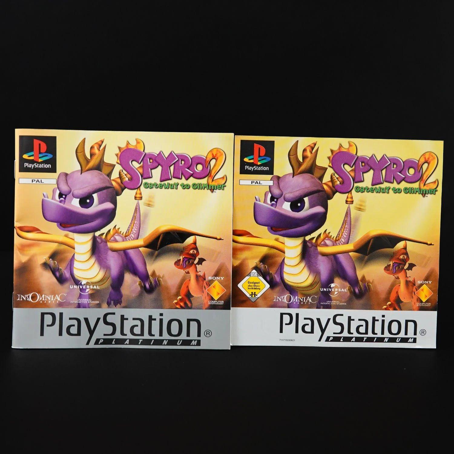 spyro-2-gateway-to-glimmer-playsation-ps1-platinum-cib-deutsch-gebraucht-3 - Utopia Collectibles