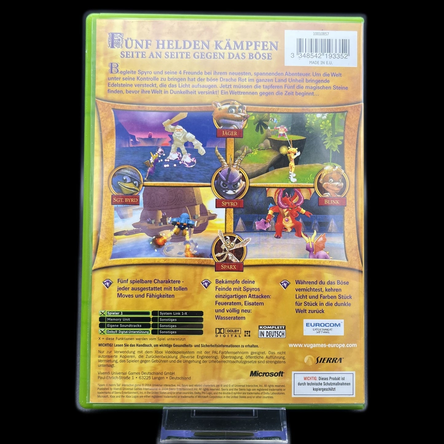 Spyro: A Hero's Tail - Xbox - Complete in Box - PAL - deutsch - Gebraucht