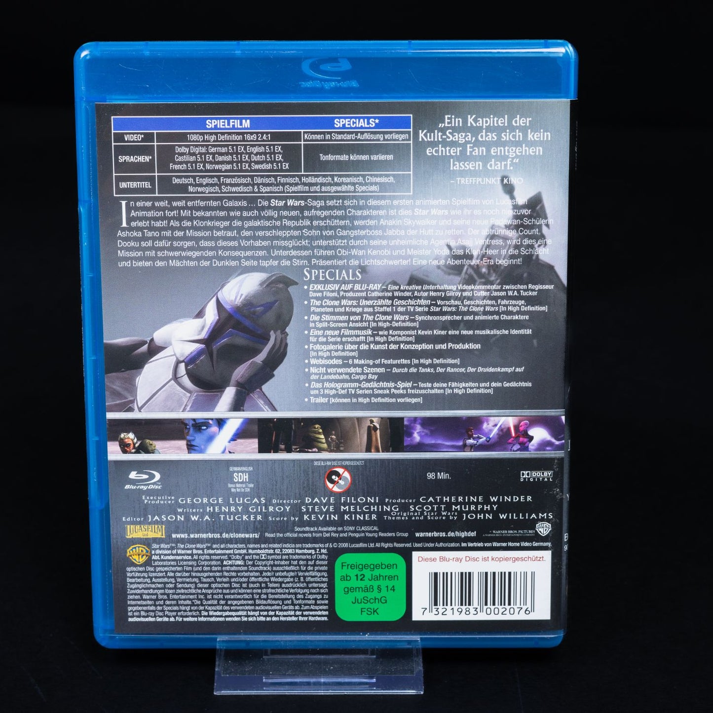 Star Wars Clone Wars - Spielfilm zur Serie - Blu-Ray - Zustand sehr gut