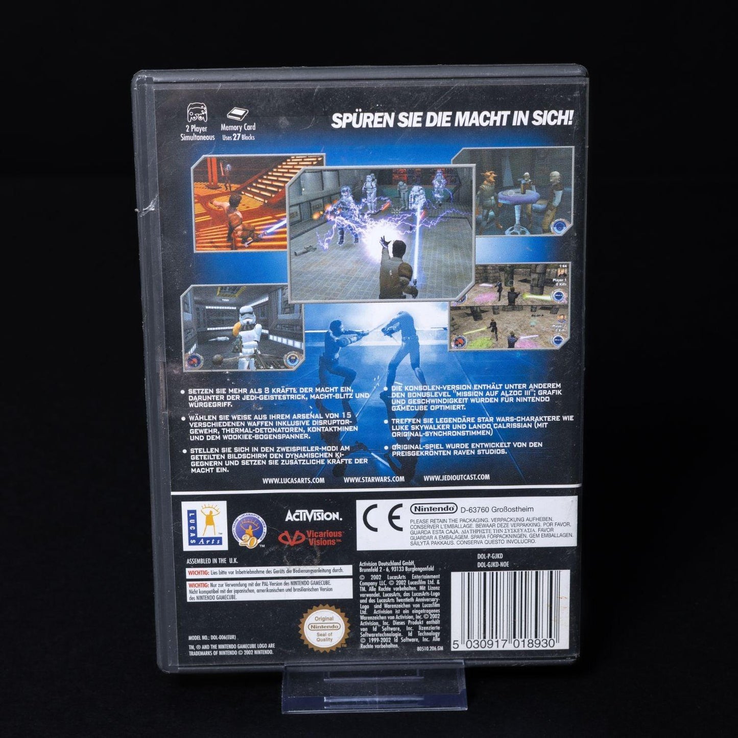 star-wars-jedi-outcast-spiel-fuer-nintendo-gamecube-pal-deutsch-gebraucht-2 - Utopia Collectibles