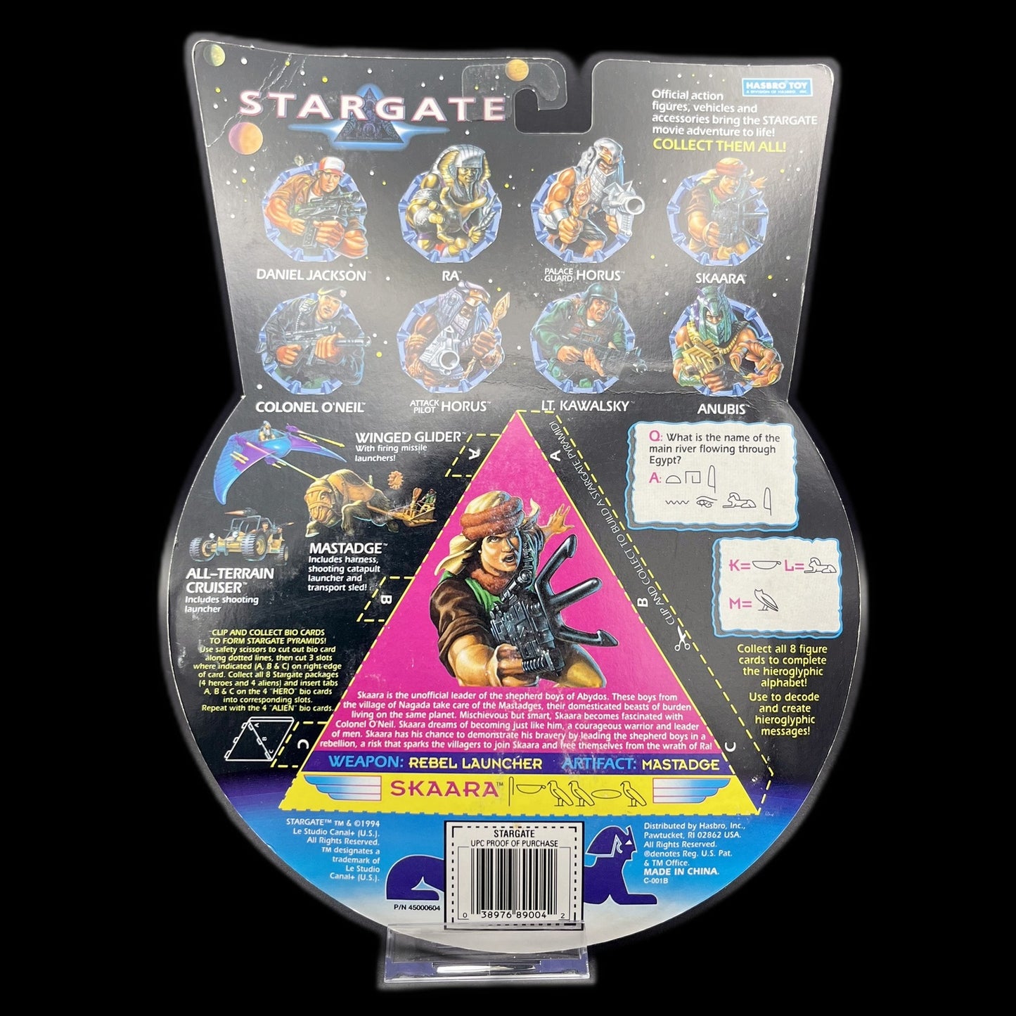 Stargate Skaara - Action-Figur - Hasbro - Fantasie - mit Zubehör - OVP - Neu