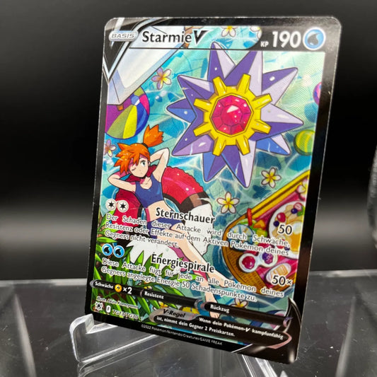 Pokémon Sammelkartenspiel - Starmie V - ASR Astral Radiance - Fullart - DE - GD