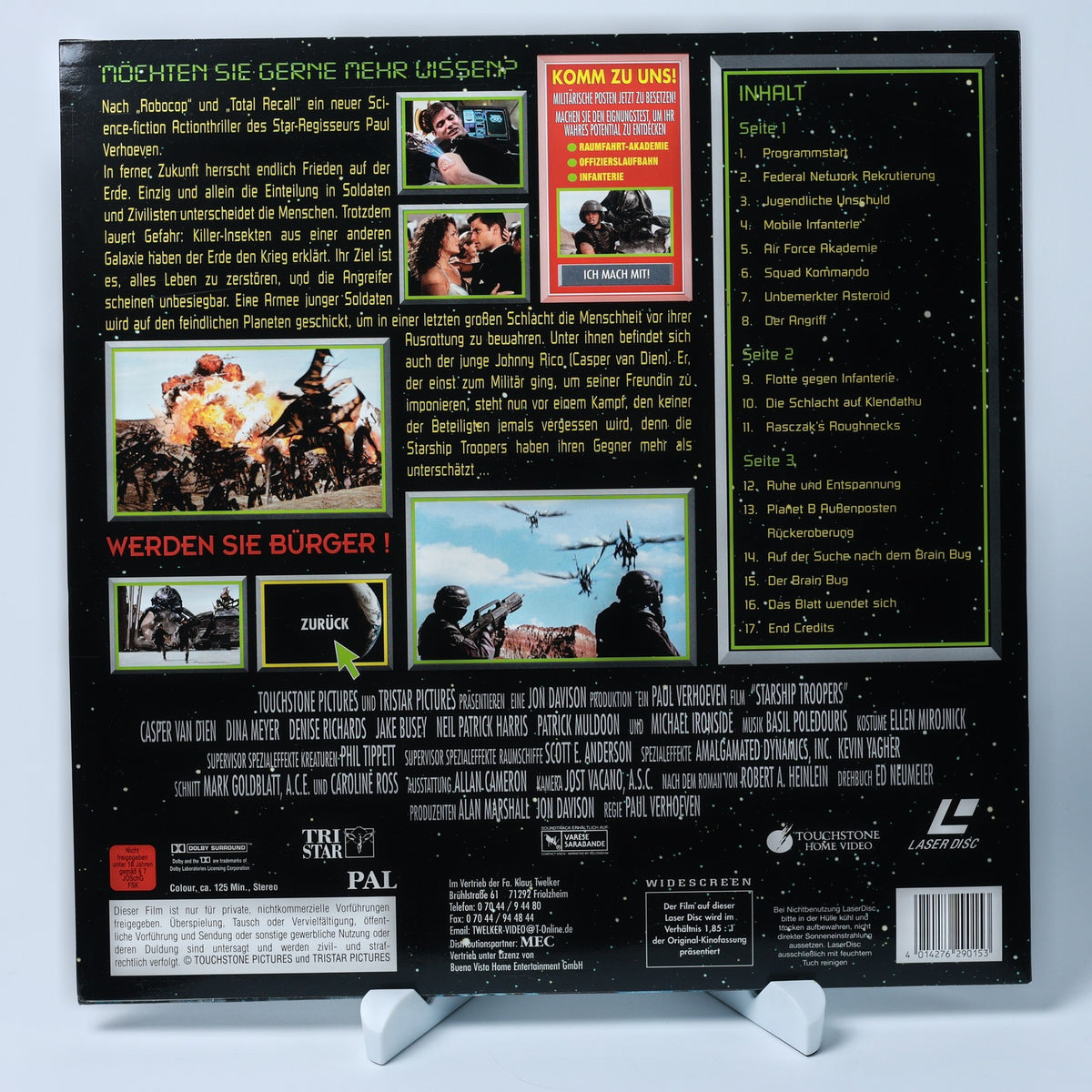 Starship Troopers - Widescreen Edition - Regie: Paul Verhoeven - Zustand Gut
