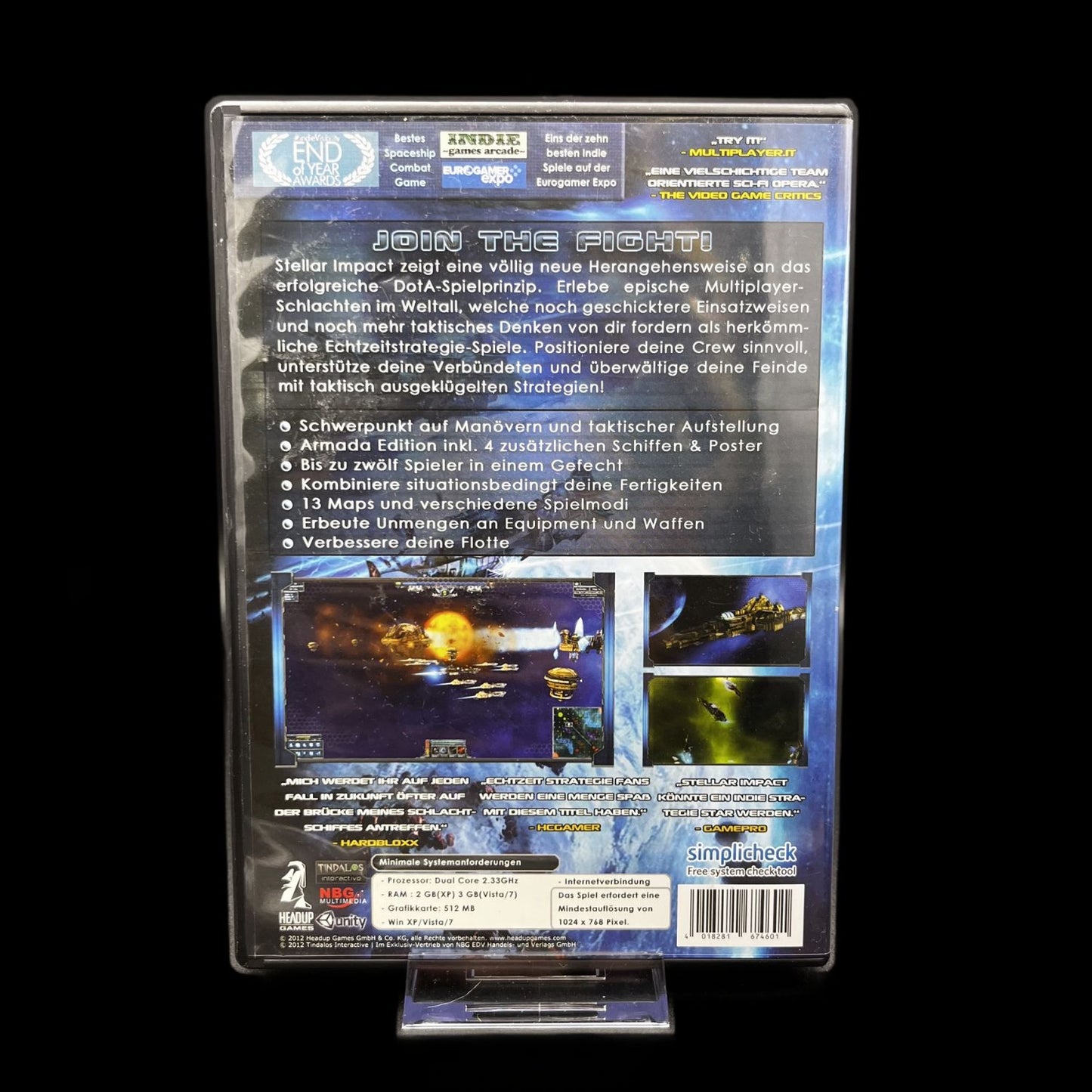 Stellar Impact - Tindalos - Weltraum Strategie - PC DVD - Guter Zustand