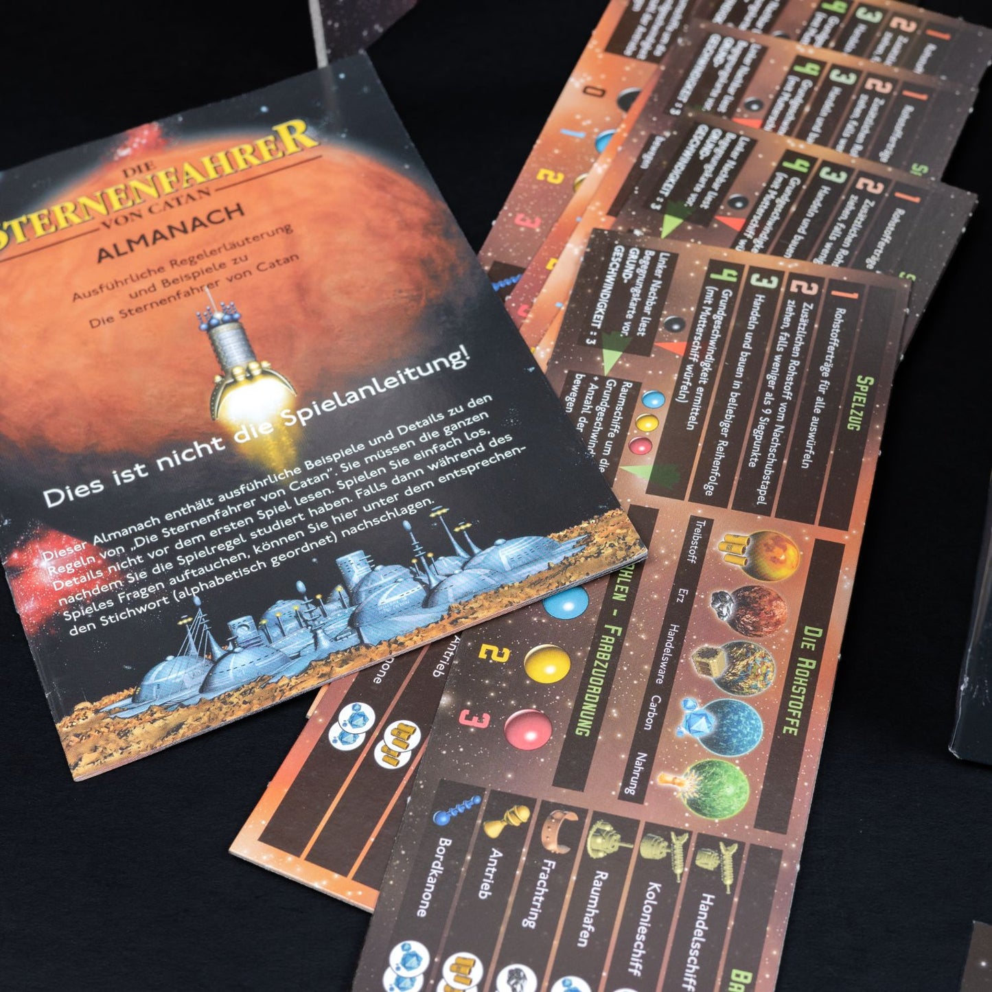 Sternenfahrer von Catan - Vollständig + Erweiterung - Zustand sehr gut