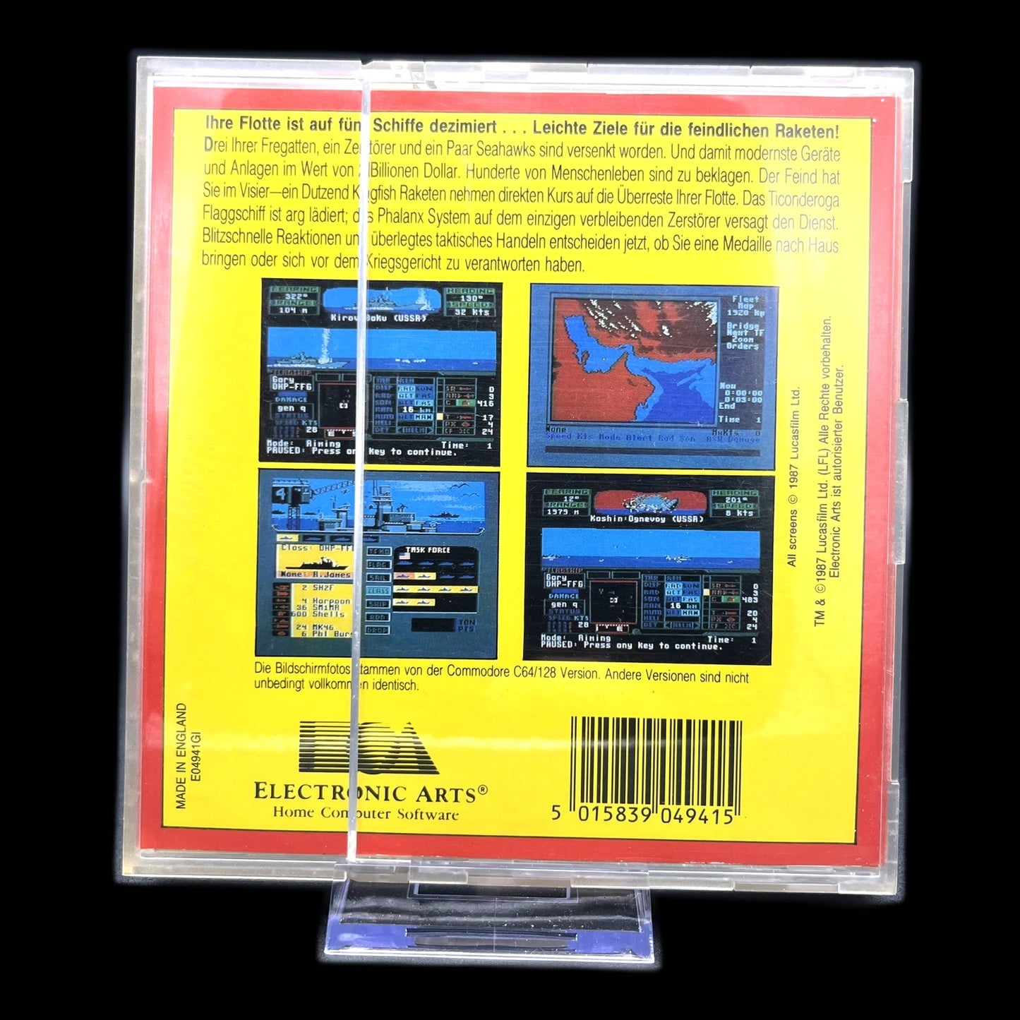Strike Fleet - Commodore 64 (C64) - Complete in Box - PAL - deutsch - Gebraucht