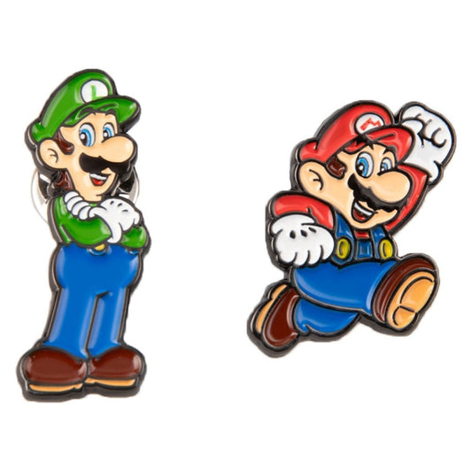 Super Mario Ansteck-Pin 2er-Pack - Mario & Luigi - Paladone - Neu & Sealed / OVP
