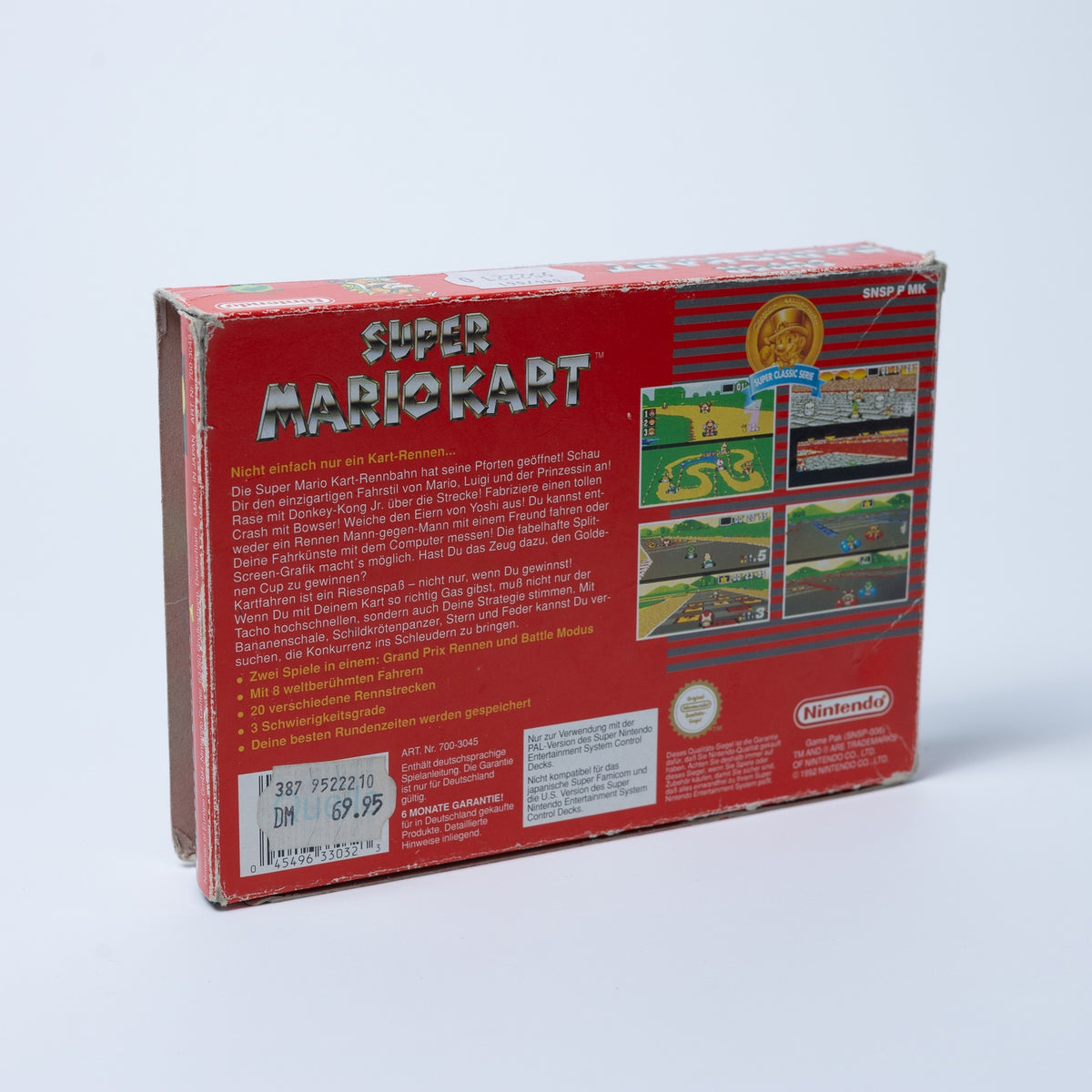 Super Mario Kart - Super Nintendo SNES - PAL - mit OVP & Anleitung - Zustand Gut