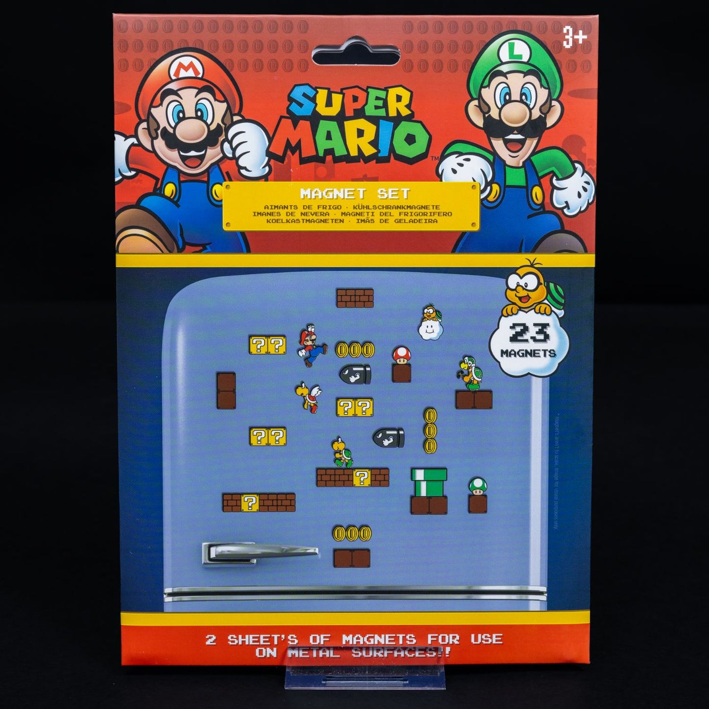 Super Mario Magnet Set - 23 Kühlschrank-Magnete - NEU