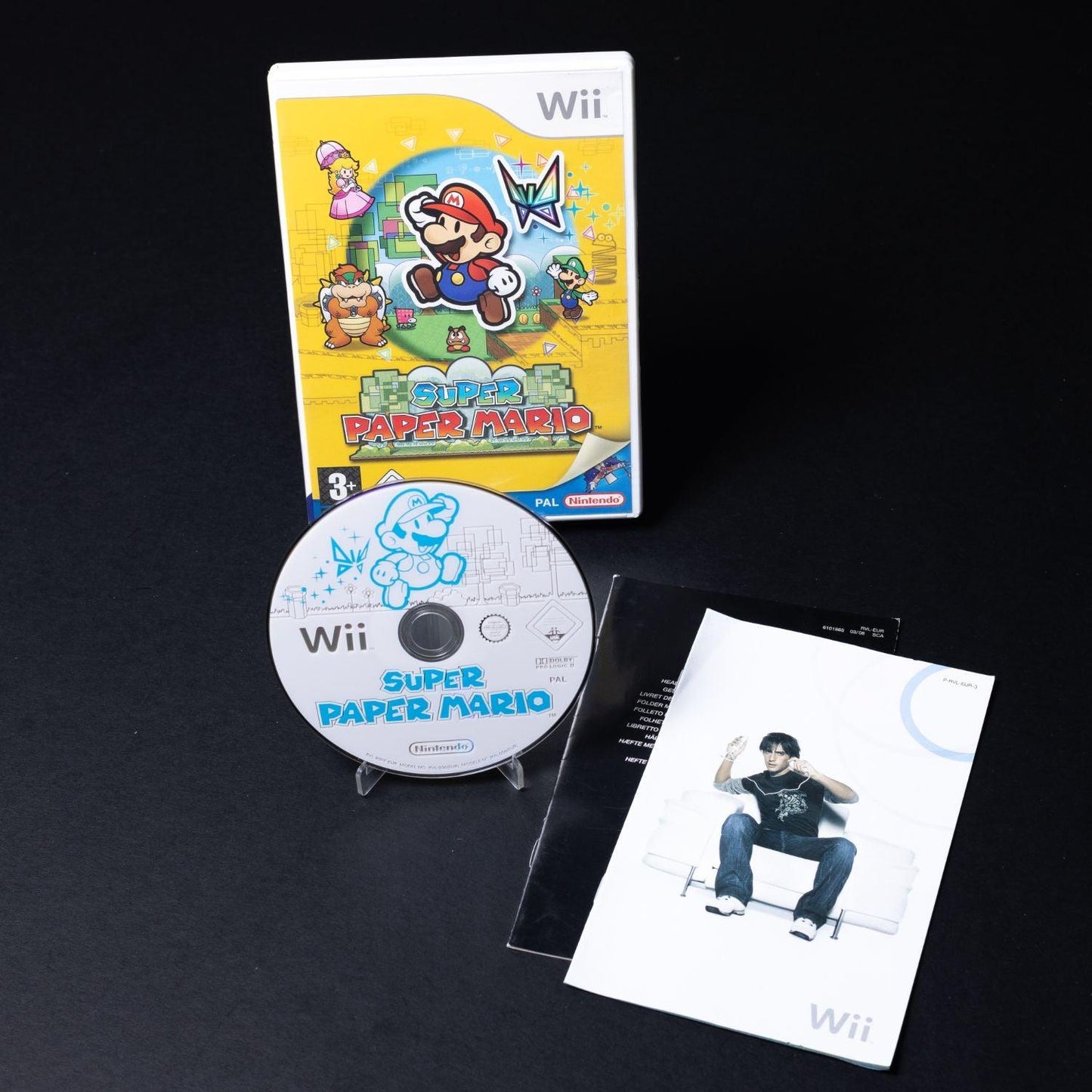 Super Paper Mario - Nintendo Wii Spiel - PAL - CiB - Zustand Sehr Gut