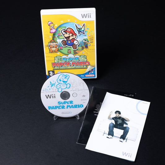 Super Paper Mario - Nintendo Wii Spiel - PAL - CiB - Zustand Sehr Gut