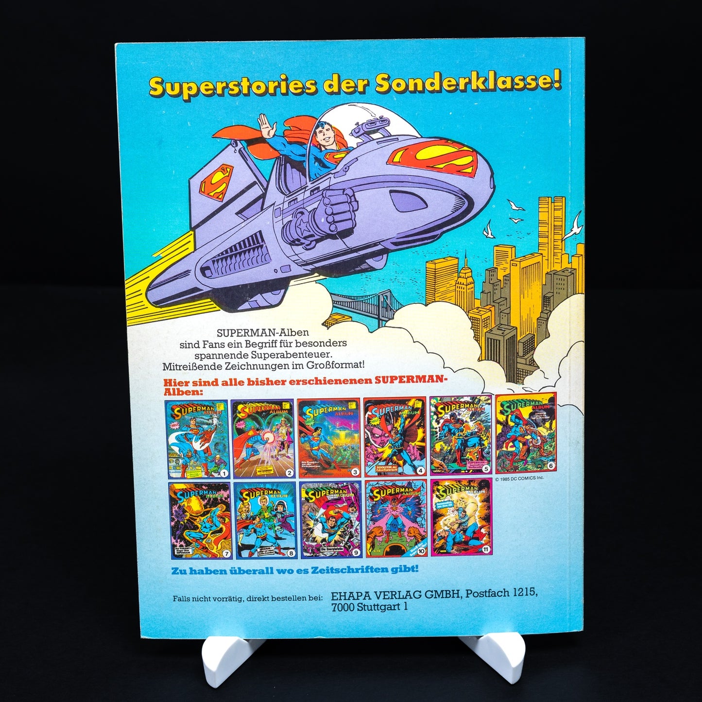 Superman Album Nr. 12 - Ehapa Egmont Comic 1985 - DE - Z1-2 - Mit Sammel-Ecke