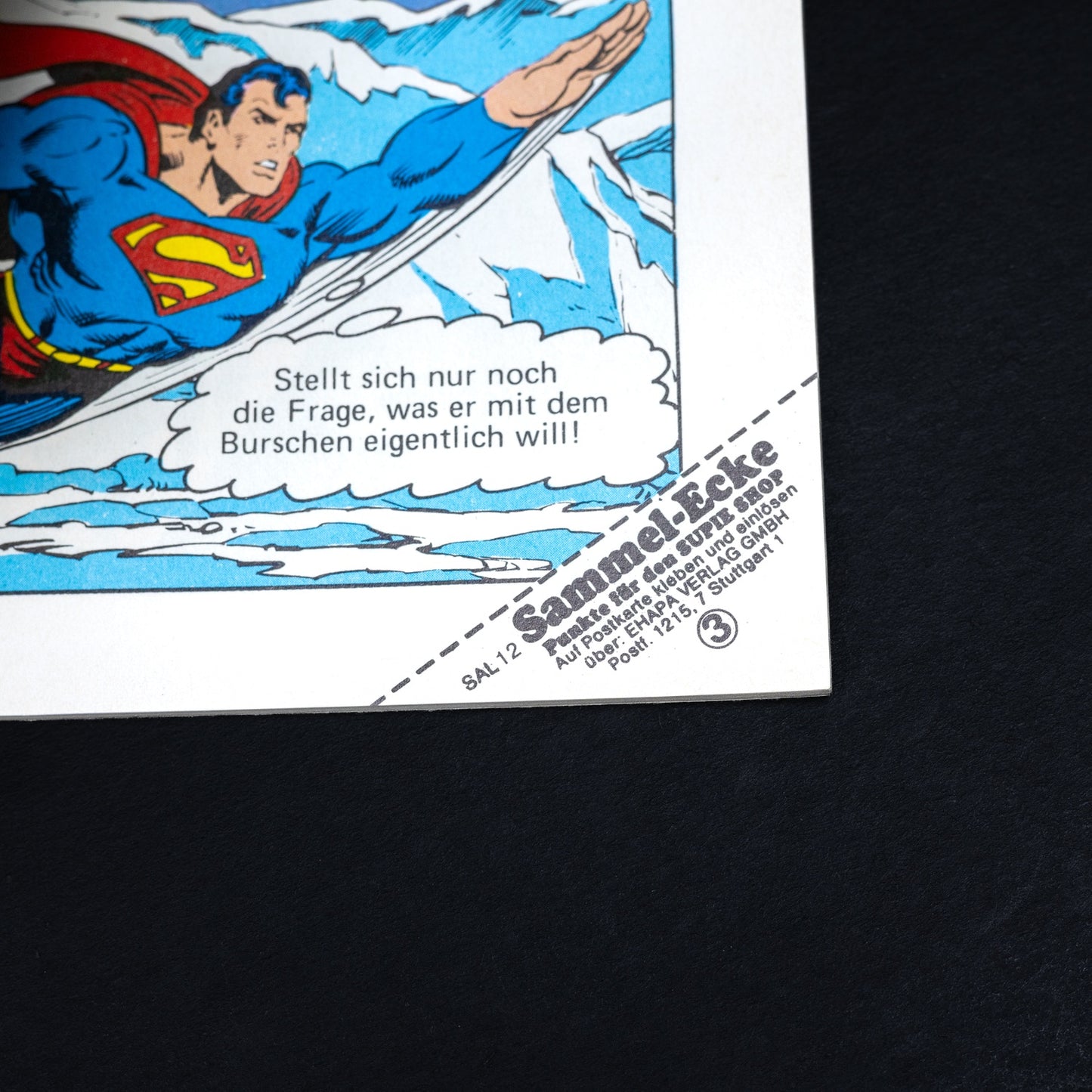 Superman Album Nr. 12 - Ehapa Egmont Comic 1985 - DE - Z1-2 - Mit Sammel-Ecke