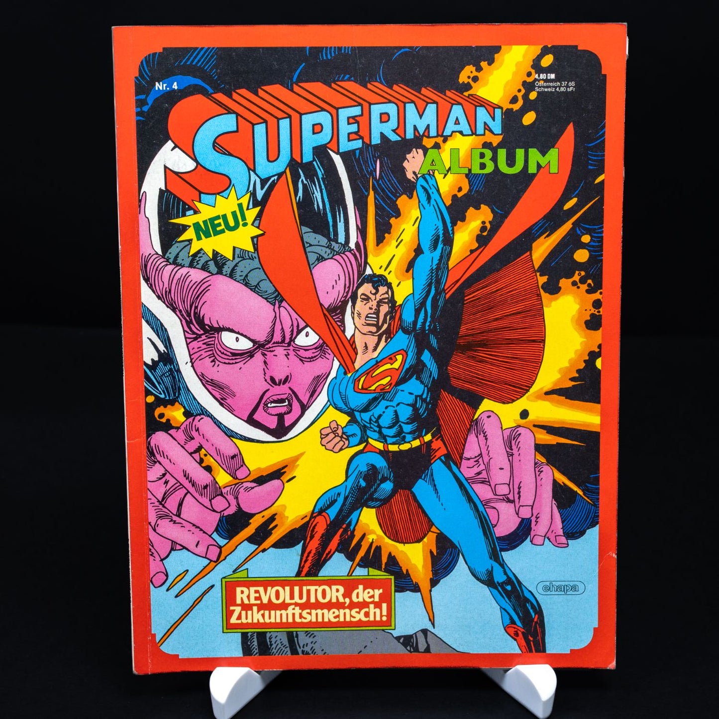 Superman Album Nr. 4 - Ehapa Egmont Comic 1982 - DE - Z1-2 - Mit Sammel-Ecke