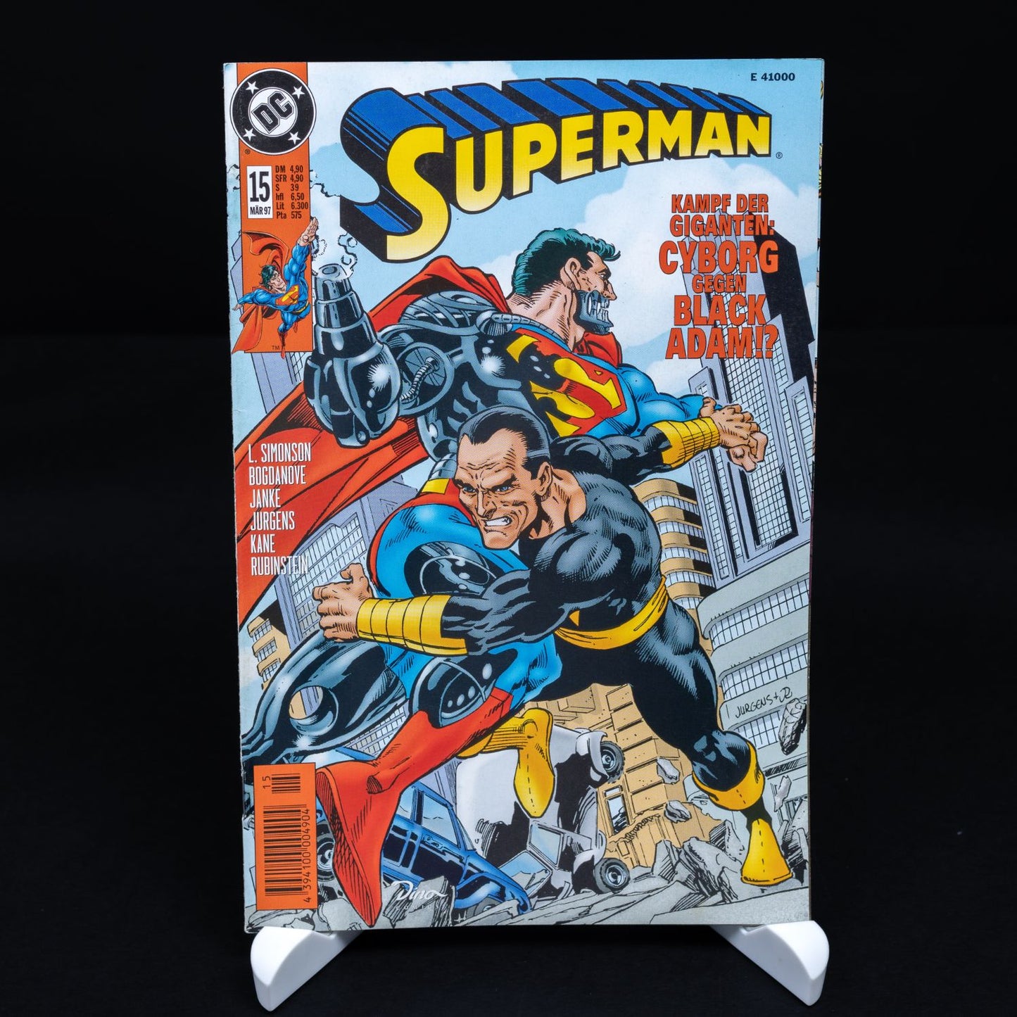 Superman - Comic #15 (Mär 97) - Cyborg gegen Black Adam - Deutsch - Z 0-1