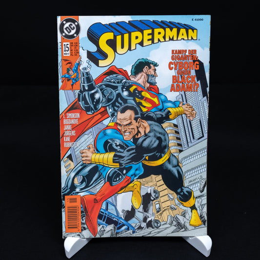 Superman - Comic #15 (Mär 97) - Cyborg gegen Black Adam - Deutsch - Z 0-1