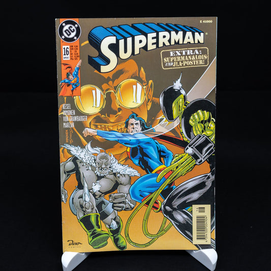 Superman - Comic #16 (Apr 97) - Mit Superman & Lois & JLA-Poster - Deutsch - Z 1