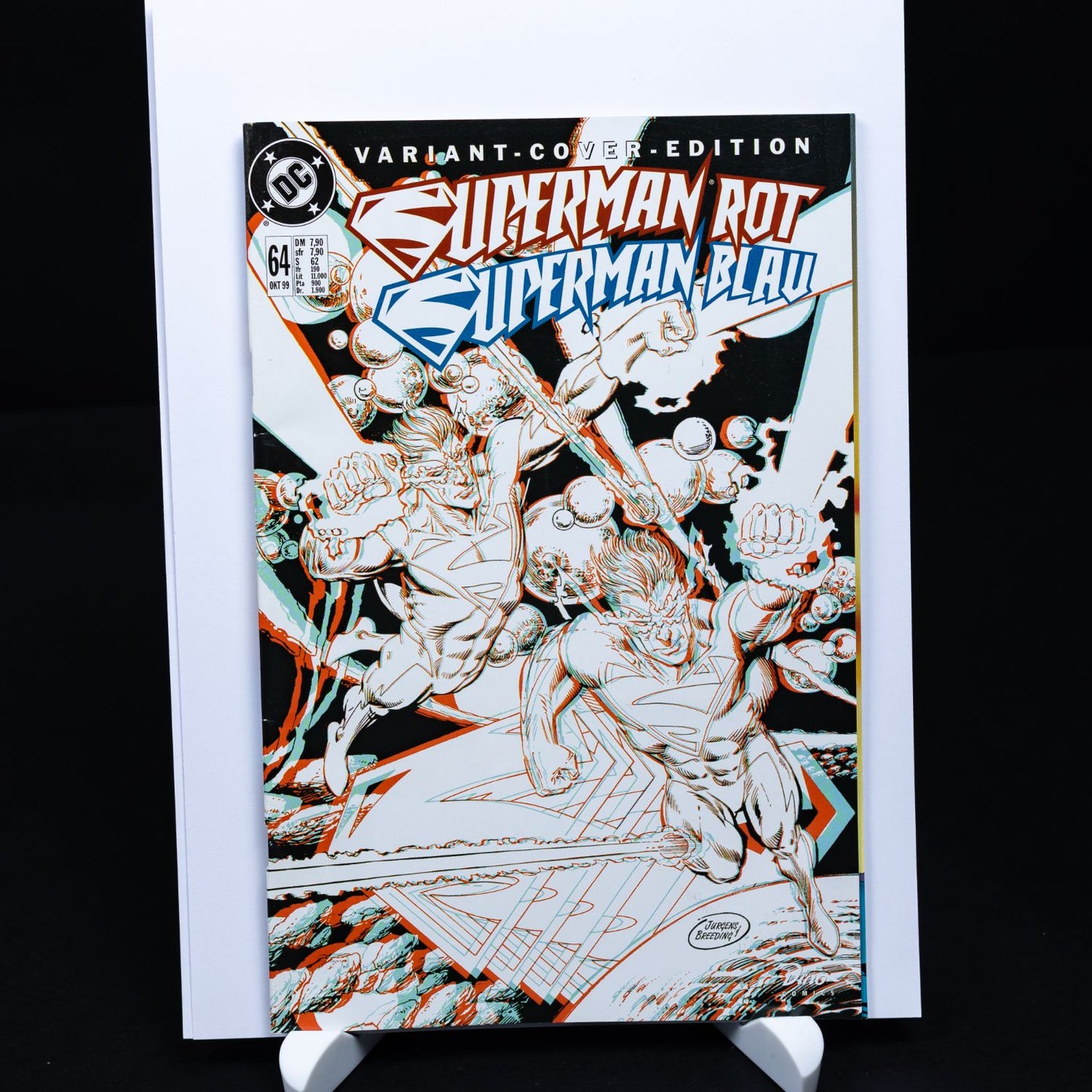 Superman - Comic #64 (Okt 99) - Variant Cover Edition - mit 3D-Brille - DE - Z 1