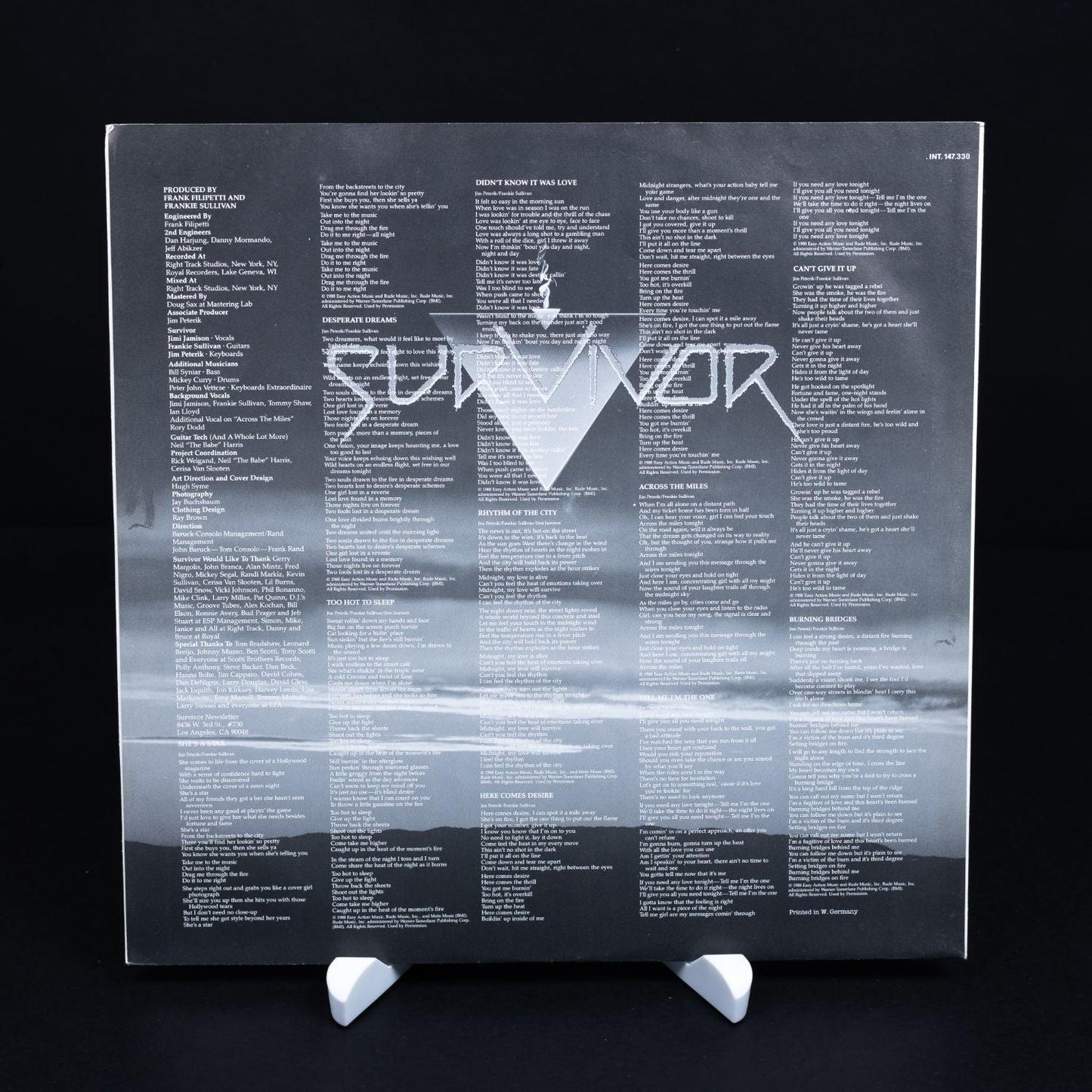 survivor-too-hot-to-sleep-vinyl-lp-schallplatte-vg-nm-3 - Utopia Collectibles