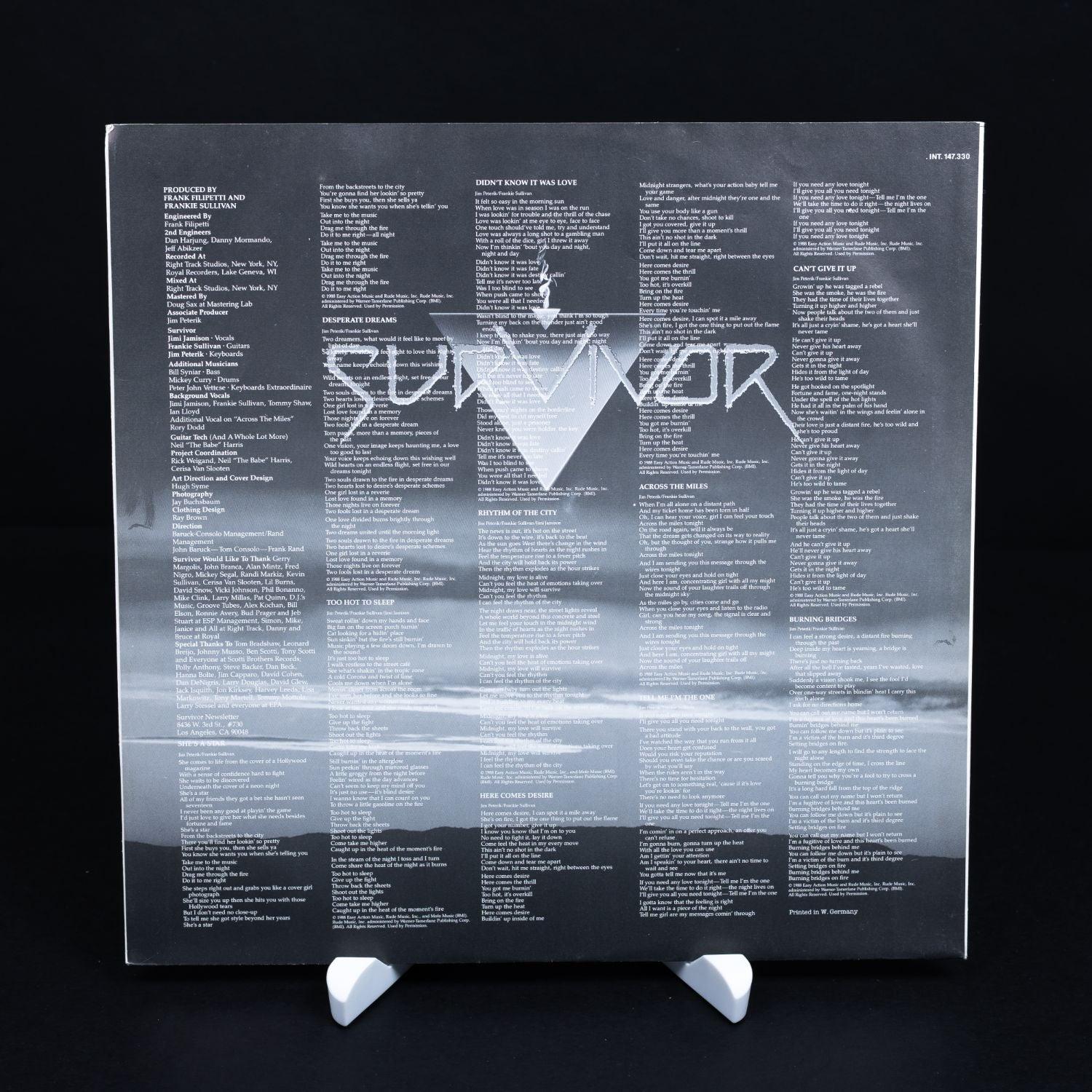 survivor-too-hot-to-sleep-vinyl-lp-schallplatte-vg-nm-3 - Utopia Collectibles