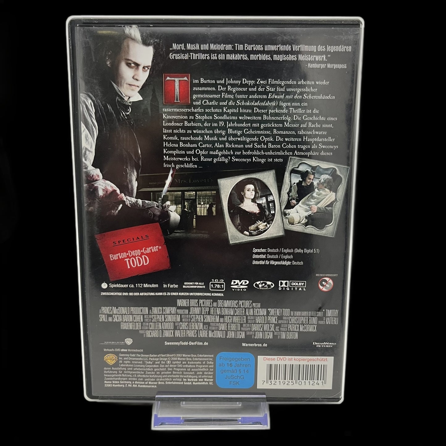 Sweeney Todd - Der Teuflische Barbier aus der Fleet Street - DVD - Gebraucht