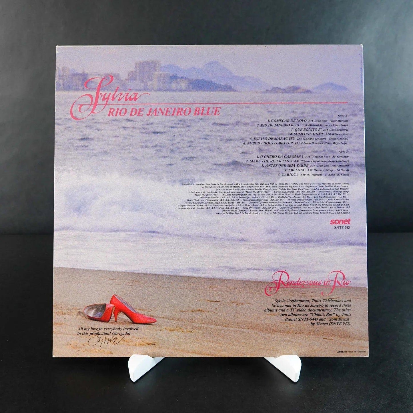 sylvia-vrethammar-rio-de-janeiro-blue-vinyl-lp-nm-signiert-mit-widmung-2 - Utopia Collectibles