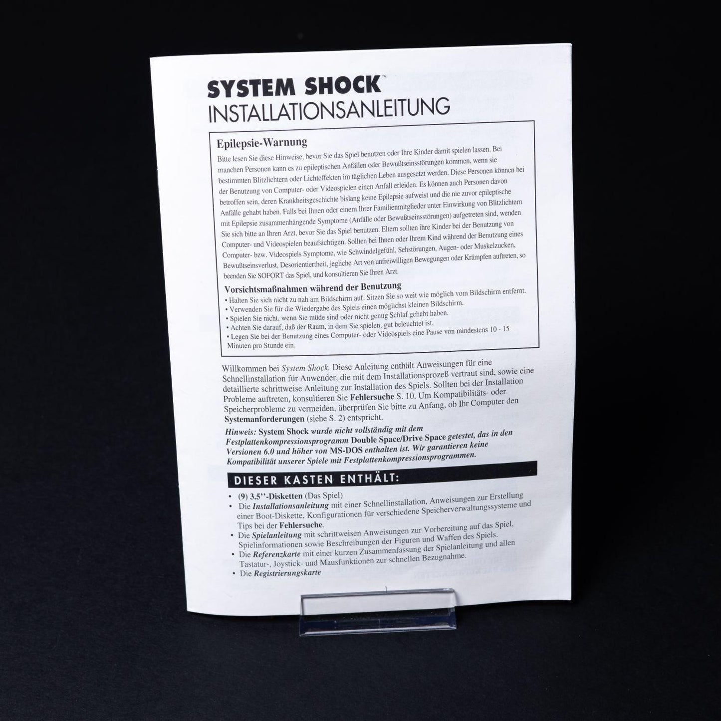 system-shock-pc-ibm-ms-dos-spiel-big-box-nicht-komplett-unbespielt-3 - Utopia Collectibles