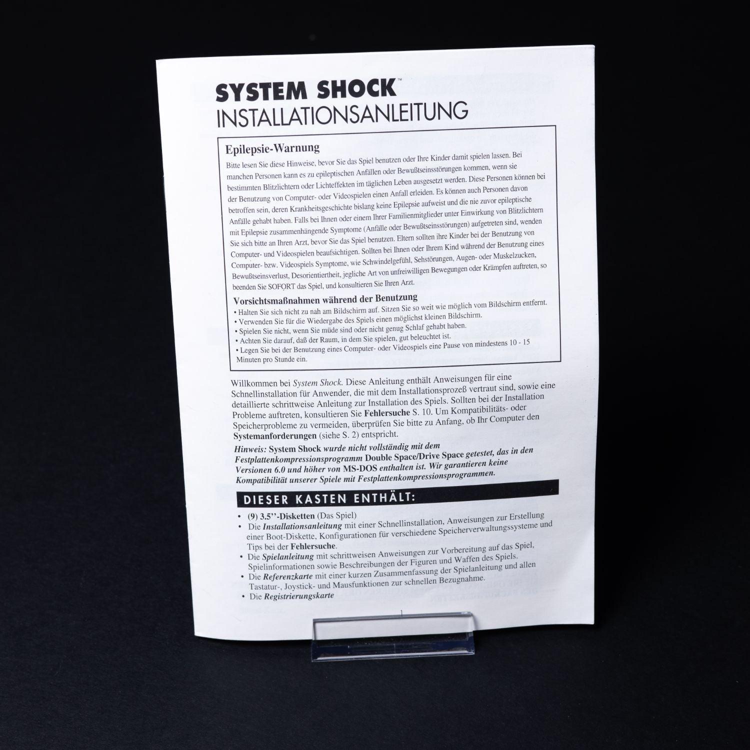 system-shock-pc-ibm-ms-dos-spiel-big-box-nicht-komplett-unbespielt-3 - Utopia Collectibles