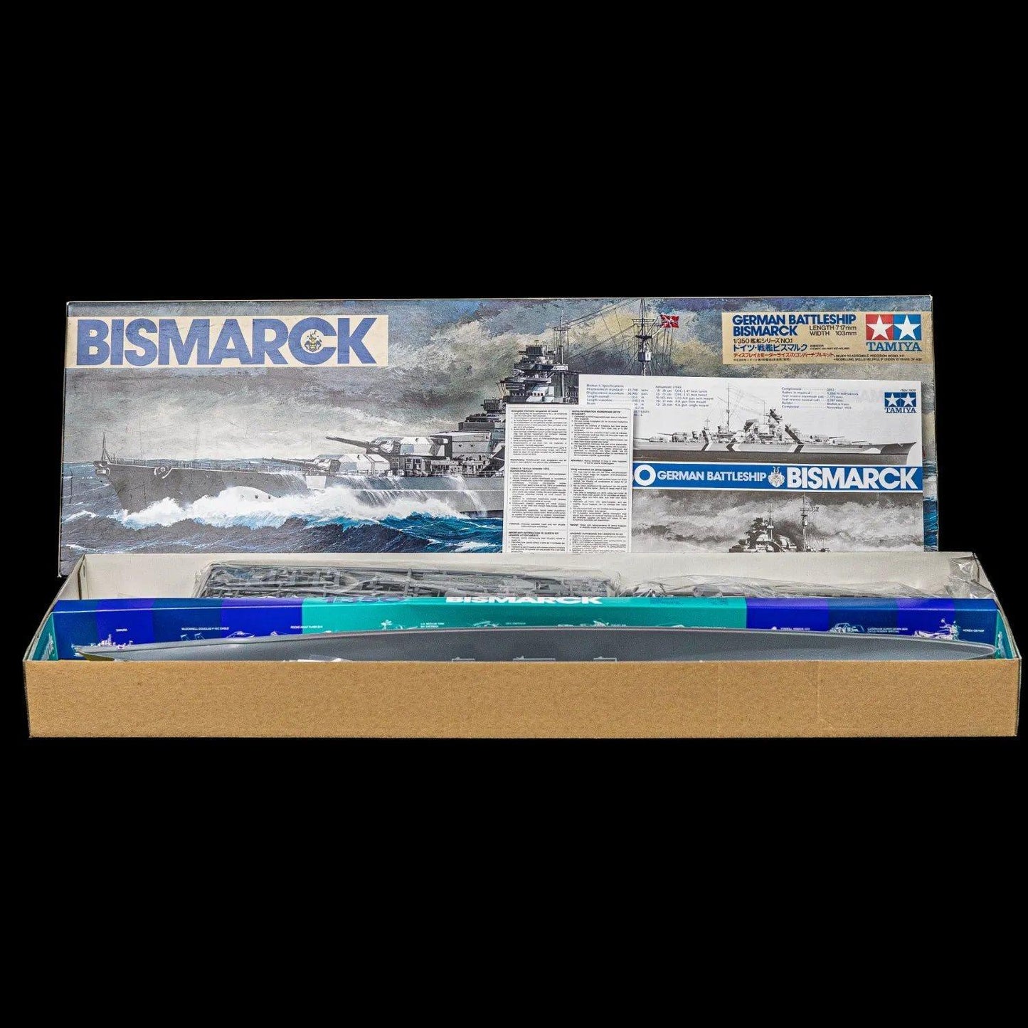 tamiya-battleship-bismarck-modell-78001-1350-sealed-bags-mit-decals-7 - Utopia Collectibles
