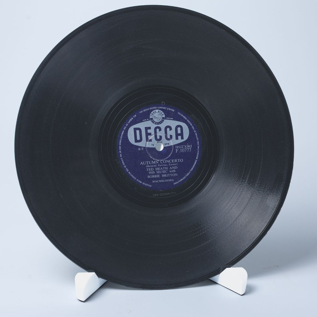 Ted Heath - Autumn Concerto / The Fool Of The Year - Shellack Platte 1956 - NM