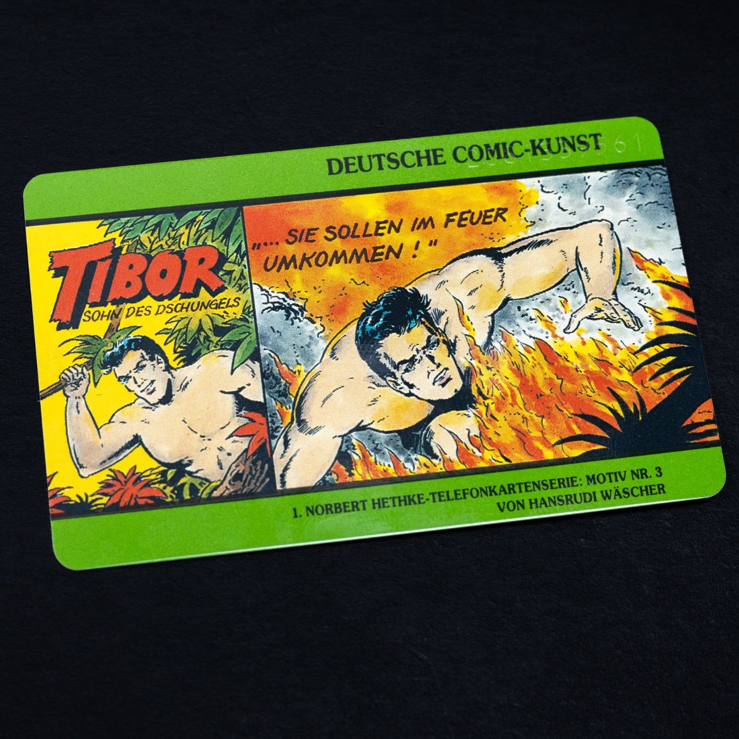 Telefonkarte - Comic Kunst: Tibor - Motiv Nr 3 - S 60 08.92 300000 DPR