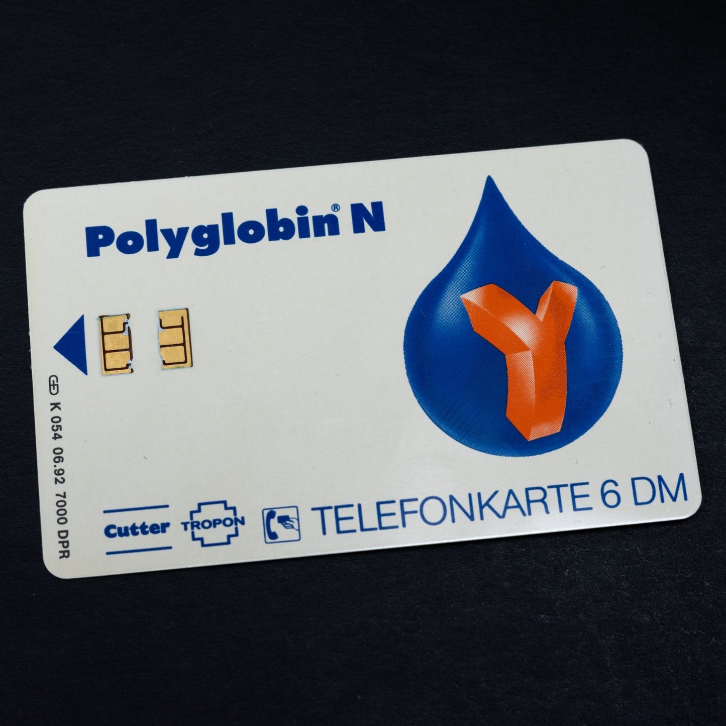 Telefonkarte - Cutter Tropon Polyglobin N - K 054 06.92 7000 DPR - Auflage 7000