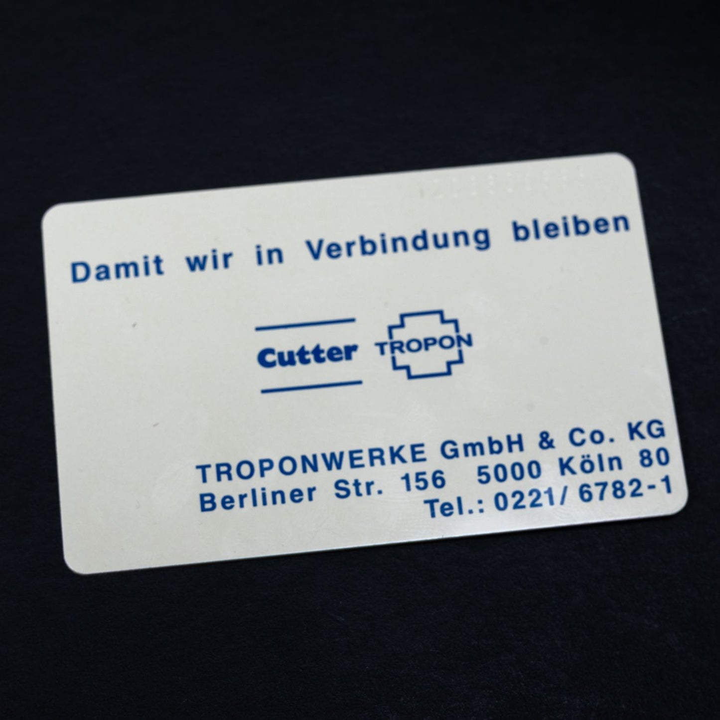 Telefonkarte - Cutter Tropon Polyglobin N - K 054 06.92 7000 DPR - Auflage 7000