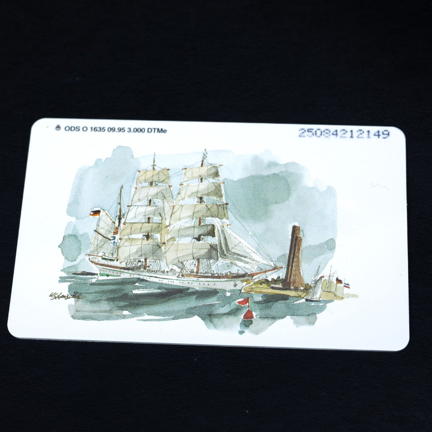 Telefonkarte - Gorch Fock - ODS O 1635 09.95 3.000 DTMe - Auflage 3000