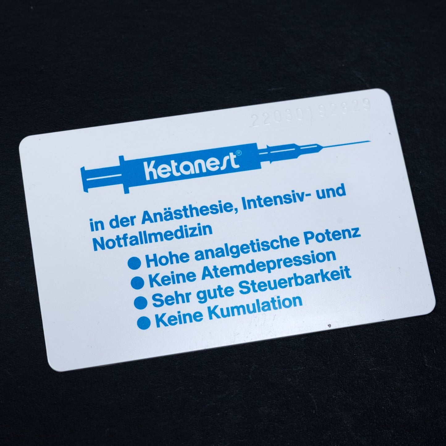 Telefonkarte - Ketanest - 20 DM - ODS O 037 03.92 8.000 DPR - Auflage 8000