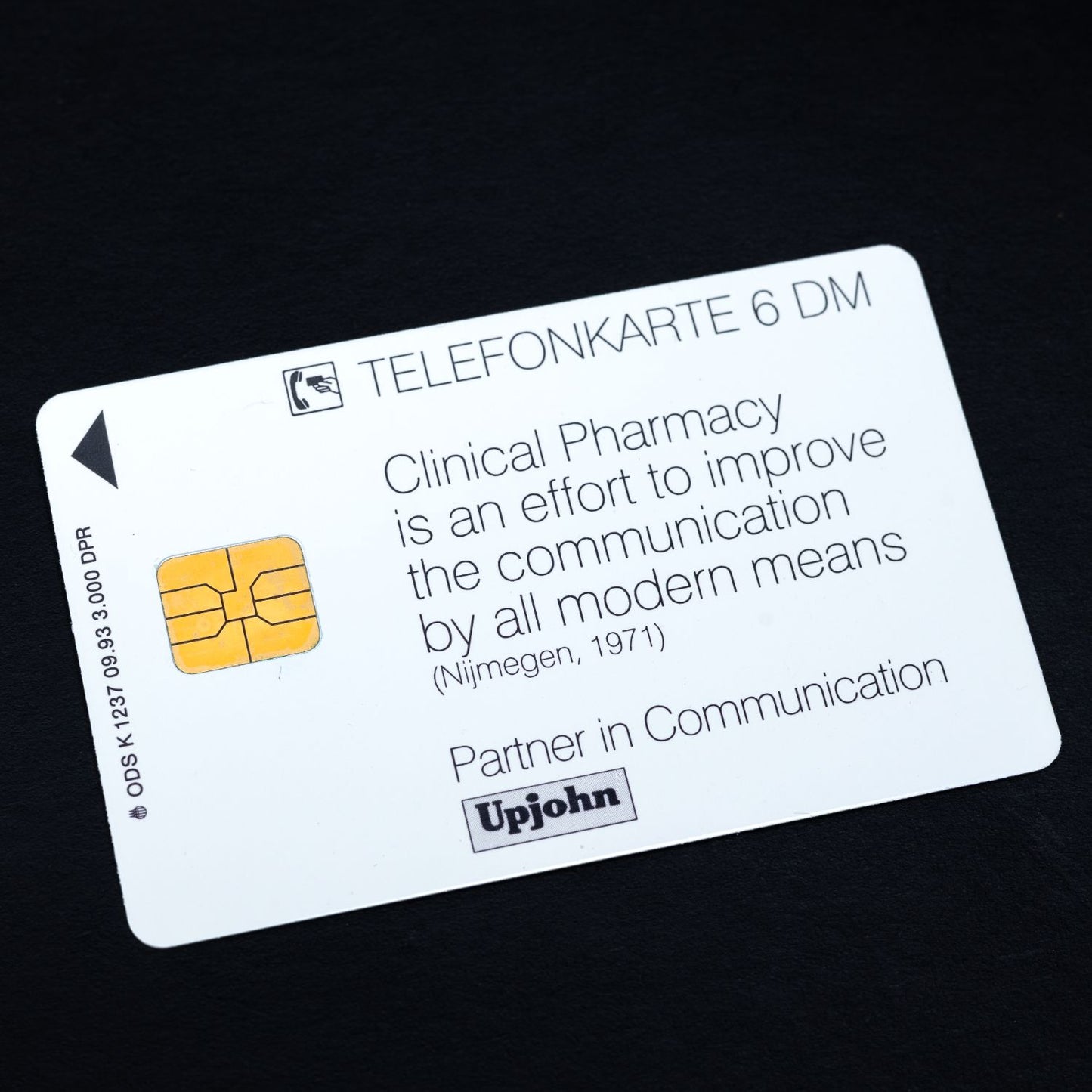 Telefonkarte - Symposium on Clinical Pharmacy Heidelberg 1993 - Auflage 3000