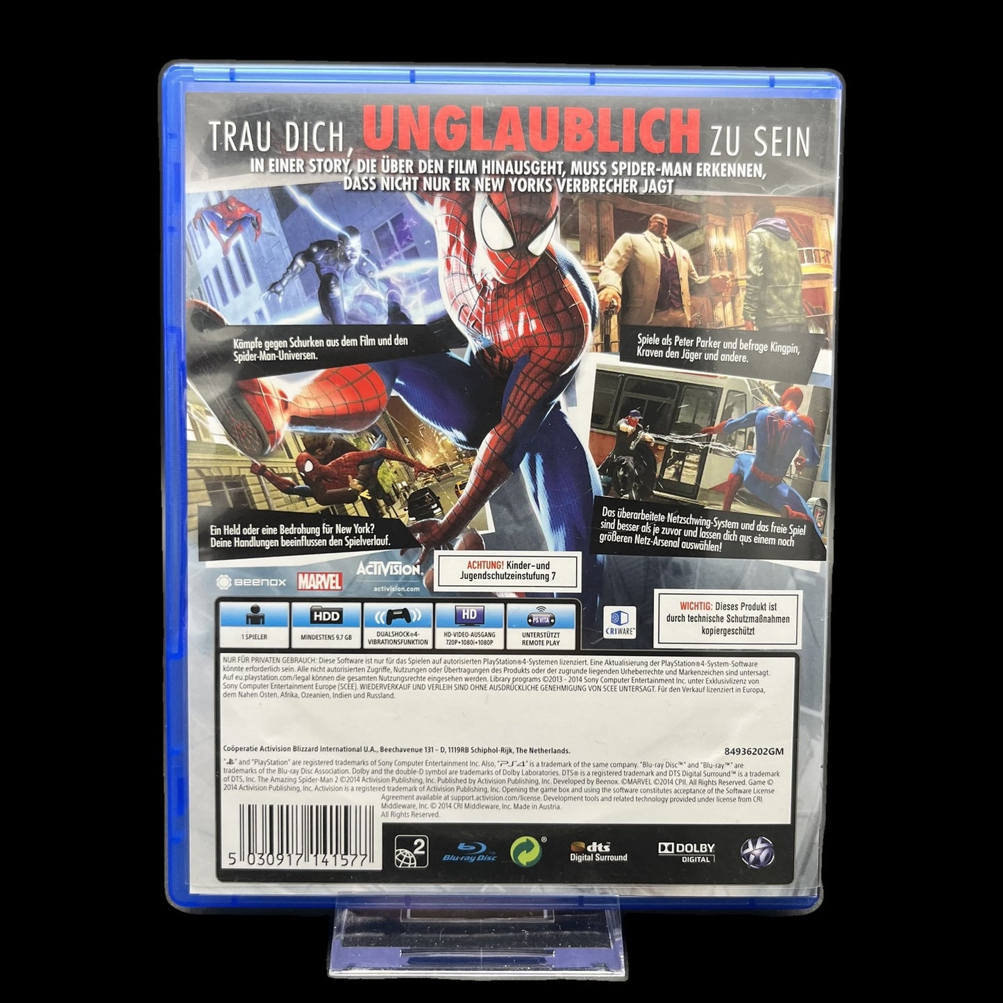 The Amazing Spider-Man 2 - Playstation 4 - Complete in Box - deutsch - Gebraucht