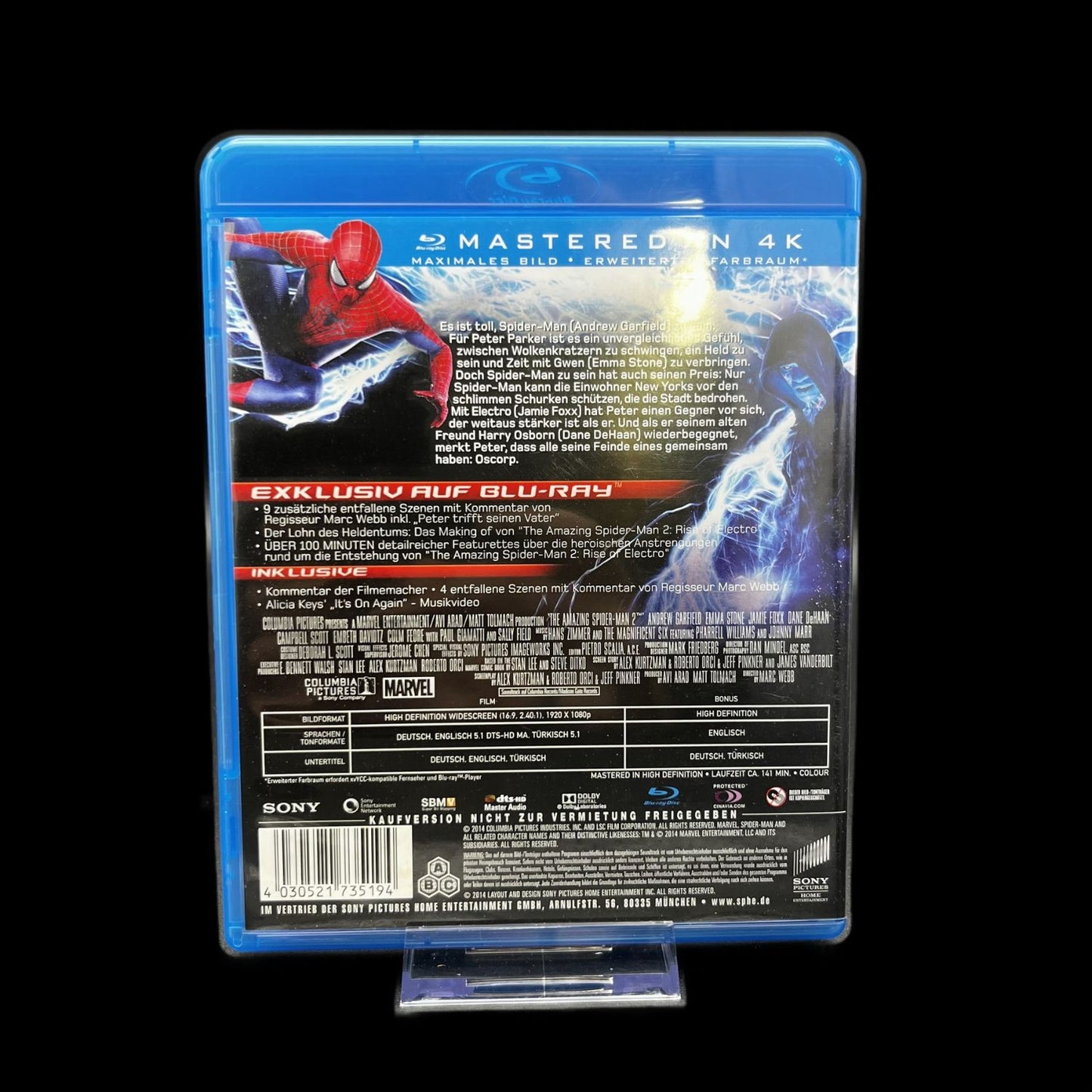 The Amazing Spider-Man 2 - Jamie Foxx - Marvel - Blu-Ray - Top Zustand