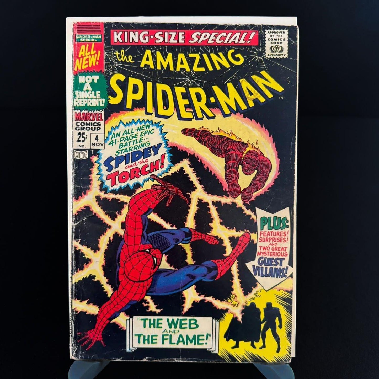 the-amazing-spider-man-king-size-special-comic-the-web-and-the-flame-1967-1 - Utopia Collectibles