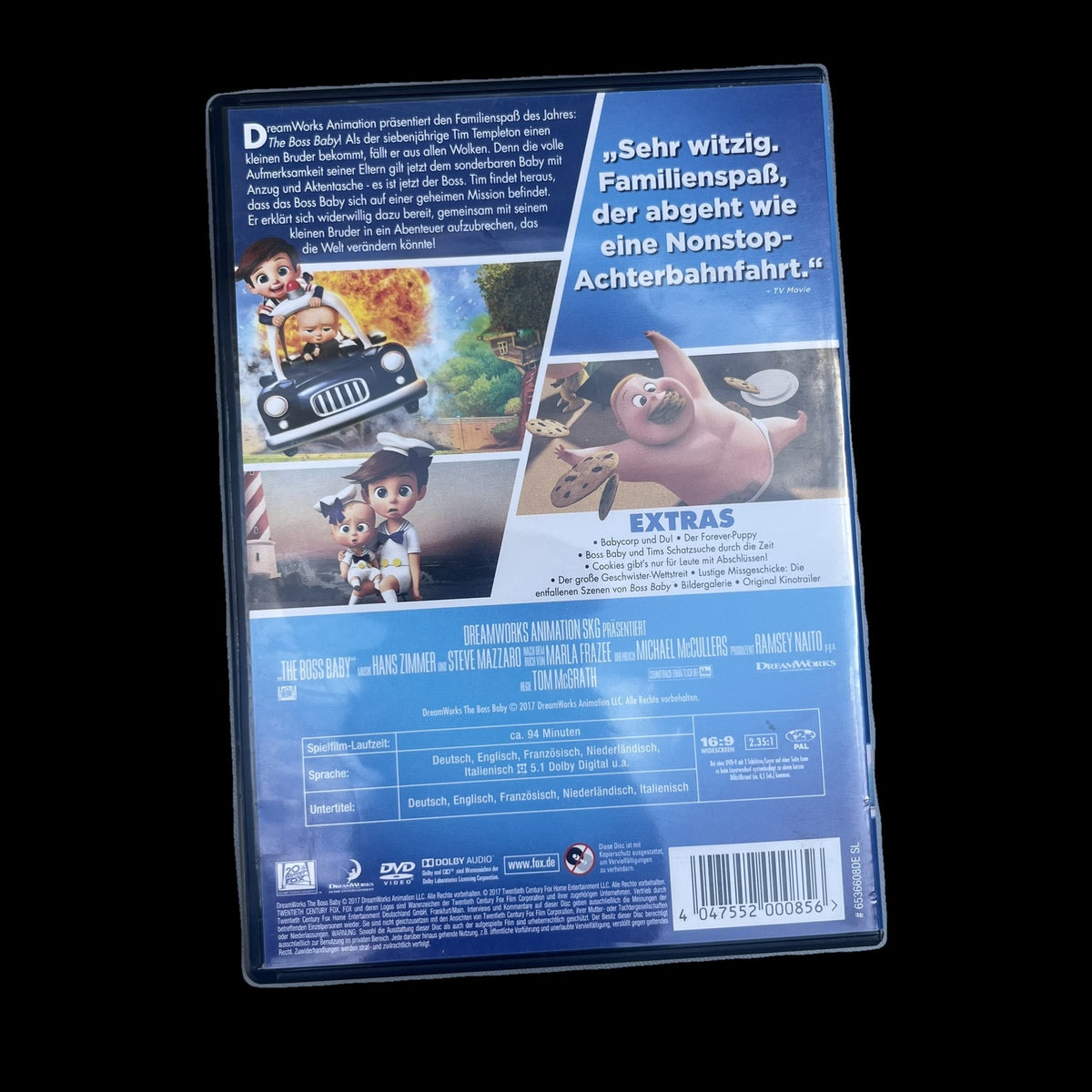 The Boss Baby - Animationsfilm - Familie - 2017 - DVD - FSK 6 - Gebraucht