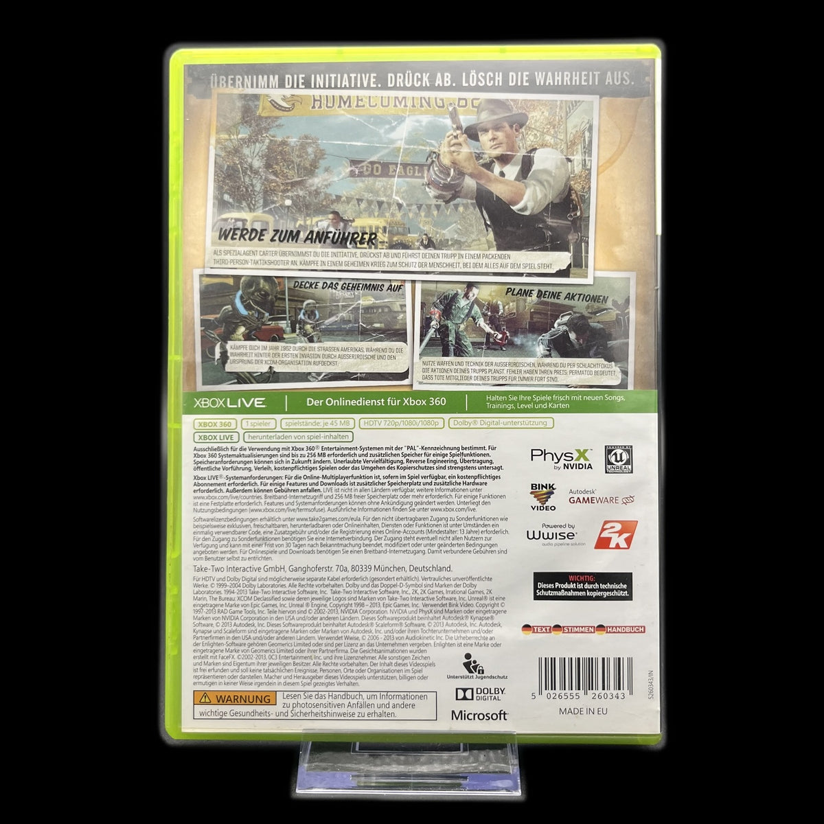 The Bureau: XCOM Declassified - Xbox 360 - CiB - PAL - deutsch - Gebraucht